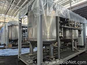 NETZSCH Milling Extension Skid 2-2 - Two 4,000 L Mixing Tanks with Tornado Pump and Control Panel