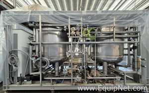 NETZSCH Industrial Premix Extension Skid 1-2 - Two 4,000 L Agitator Tanks, Maxshear Mixer and Pump