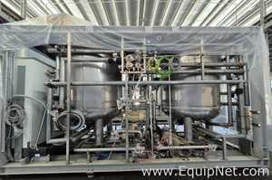 NETZSCH Industrial Premix Extension Skid 1-2 - Two 4,000 L Agitator Tanks, Maxshear Mixer and Pump