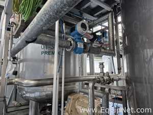 NETZSCH Industrial Premix Extension Skid 1-2 - Two 4,000 L Agitator Tanks, Maxshear Mixer and Pump