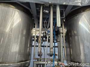 NETZSCH Industrial Premix Extension Skid 1-2 - Two 4,000 L Agitator Tanks, Maxshear Mixer and Pump