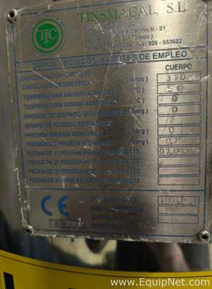 Tanque aço inox Tinsmacal .  370 Litros