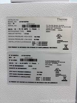 Thermo Scientific GTTSV18CPSA General-Purpose Laboratory Refrigerator/Freezer Combination Unit