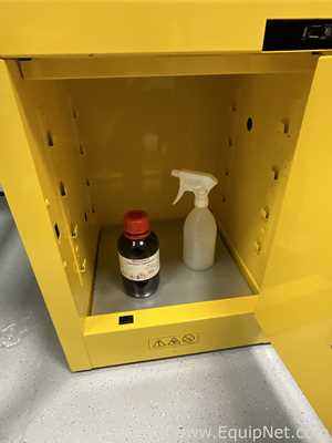 Lot of 2 Off Justrite 15 Litre Hazardous Chemical Storage Cabinets