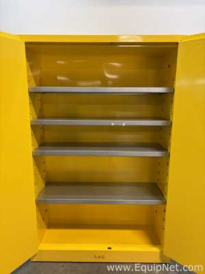 Uline H-1564M-Y 45 Gal. Flammable Storage Cabinet