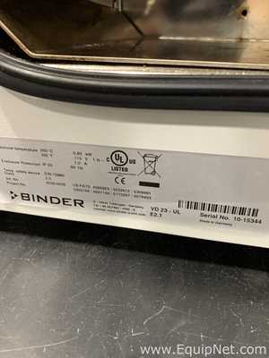 Binder VD 23 Vacuum Oven with Vacuum Pump
