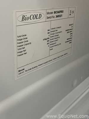 Refrigeradores BioCold Scientific Inc. BIO360FRSS.  322 Litros