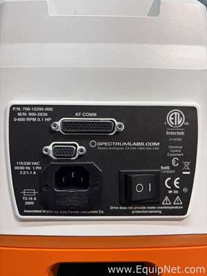 Spectrum Labs KR2i KrosFlo TFF System Peristaltic Pump