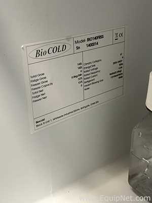 Refrigeradores BioCold Scientific Inc. BIO140FRSS.  137 Litros
