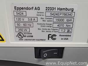 Centrífuga para laboratorio Eppendorf 5424
