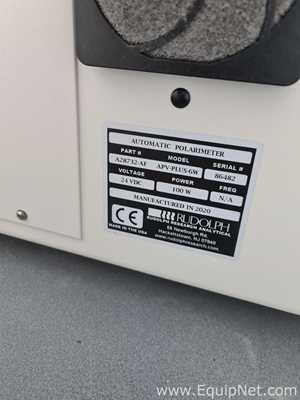 Polarímetro Rudolph Research Analytical APV-PLUS-6W