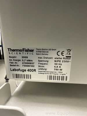 Thermo Scientific Heraeus Labofuge 400 R Laboratory Centrifuge