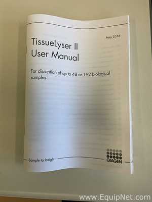 Procesador de Tejido Qiagen TissueLyser II. Sin usar