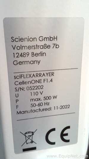 Aislador Scienion AG CellenONE F1.4
