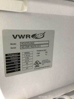 Lote de 2 Congelador VWR HCUCFS-0420