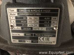 Unused Grundfos A98439939P31609 Inline Centrifugal Pump