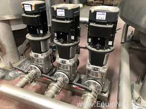 Unused Lot Of Three Grundfos CRN 45  Stainless Steel Centrifugal Pumps