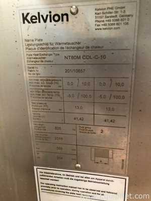 未使用的开尔文不锈钢41.42升板和框架换热器