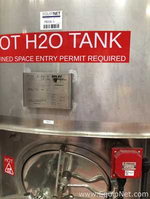 Unused 13250 Liter Rolec 316 Stainless Steel H2O Tank With Pump, Heat Exchanger And Immersion Heater