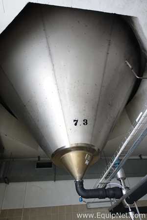 Ziemann 3550 HL - 3025 bbl Stainless Steel Cylindrical Jacketted Fermentation Tank