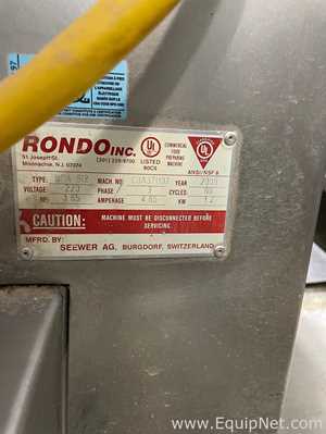 Rondo SFA 612 Reversible Dough Sheeter