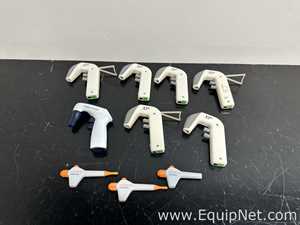 Lot Of 6 Drummond XP2 Pipette Aid And 1 Gilson Macroman Pipette Controller