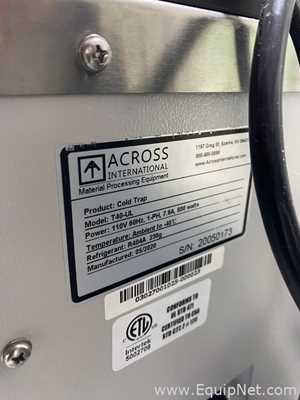 Condensador de Evaporación Across International Cold Trap T40-UL