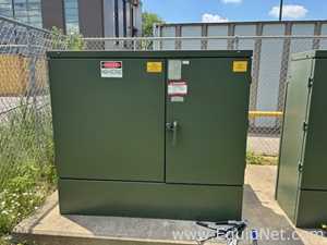 Lot of 2 Eaton Cooper Power Series Padmount 225 KVA 3 Phase Transformers