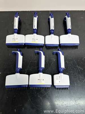 Lot Of Approximately 7 Rainin Pipet-Lite XLS Multi-Channel Pipettors