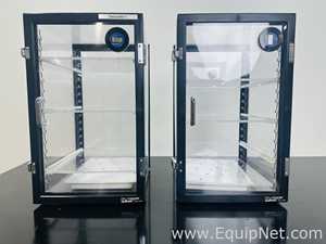Lot Of 2 Sanplatec Dry Keeper Desiccator