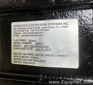 Randcastle Extrusion Systems, Inc. RCP-1000 Microtruder Extruder