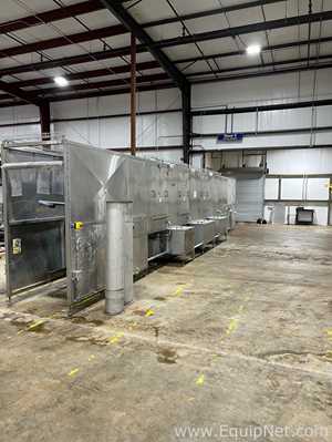 CM Process Solutions V-Mag Conveyorized Stainless Steel Dump Buggy Washer