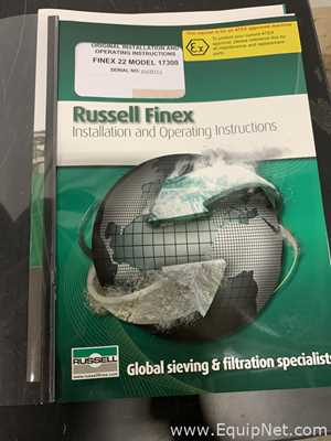 Tamizador o Cernidor Russell Finex 17300. Sin usar.  22 Pulgadas