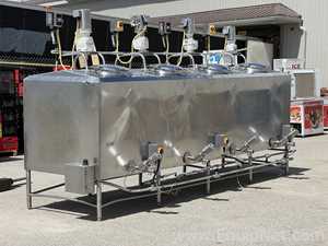 Cherry Burrell ST 4 x 1000 L Compartment Mix and Blend System with Platform