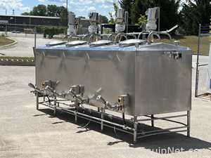 Cherry Burrell ST 4 x 1000 L Compartment Mix and Blend System with Platform