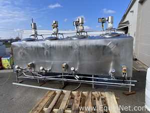 Cherry Burrell ST 4 x 1000 L Compartment Mix and Blend System with Platform