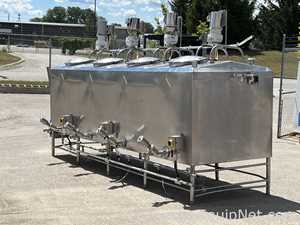 Cherry Burrell ST 4 x 1000 L Compartment Mix and Blend System with Platform