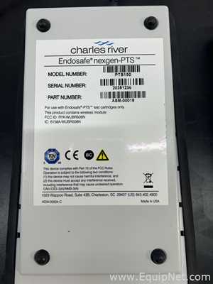 Lot of 4 Charles River Labs Endosafe Nexgen-PTS Spectrophotometers