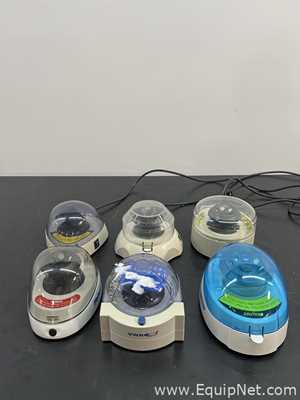 Lot of 6 Various Mini Centrifuges