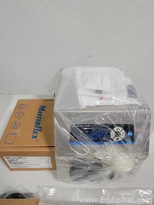 Lot of 2 New Masterflex 07528-40 Peristaltic Pump with 77200-32 L/S Pump Heads