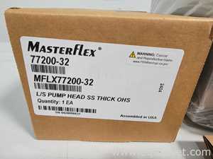 Lot of 2 New Masterflex 07528-40 Peristaltic Pump with 77200-32 L/S Pump Heads