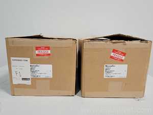 Lot of 2 New Masterflex 07528-40 Peristaltic Pump with 77200-32 L/S Pump Heads