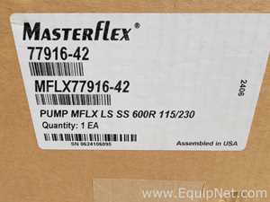 Lot of 2 New Masterflex 07528-40 Peristaltic Pump with 77200-32 L/S Pump Heads