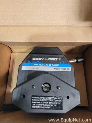 Lot of 2 New Masterflex 07528-40 Peristaltic Pump with 77200-32 L/S Pump Heads