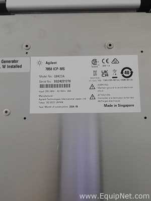 Espectrómetro de Masa Agilent Technologies 7850 ICP-MS