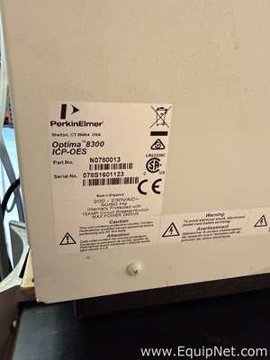 Perkin Elmer Optima 8300 ICP-OES Optical Emission Spectrometer