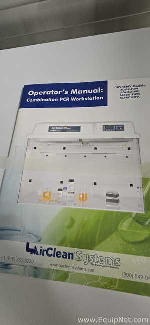 Air Clean Systems AirClean PCR Workstation AC632TLFC Hood