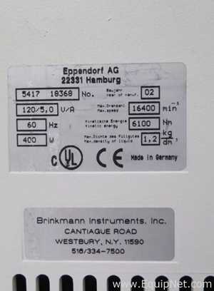 Eppendorf 5417C Benchtop Centrifuge