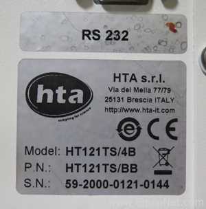 Seladora Térmicas HTA s.r.l HT121TS-4B
