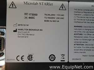 Hamilton Microlab STARlet Liquid Handler with Vacuubrand CVC3000 Vacuum Controllers